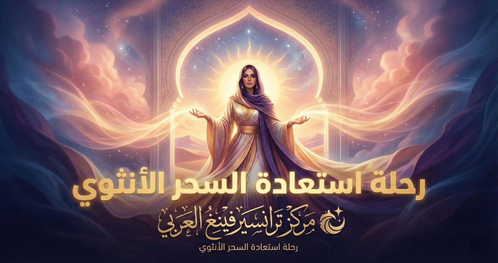 امرأة تشع طاقة أنثوية - استعادة السحر الأنثوي مركز ترانسيرفينغ العربي
