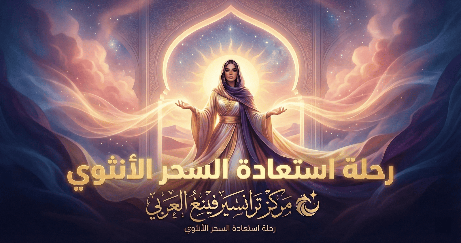 امرأة تشع طاقة أنثوية - استعادة السحر الأنثوي مركز ترانسيرفينغ العربي